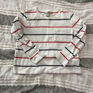 Striped long sleeve top